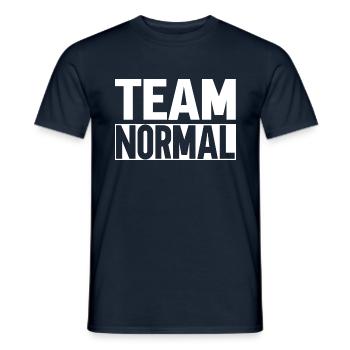 Team Normal - Men's T-Shirt - navy - Front - AI Model Male 178 light (178cm)