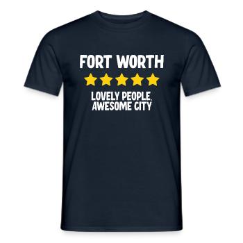 Fort Worth - Männer T-Shirt - Navy - Vorne - AI Model Male 178 light (178cm)