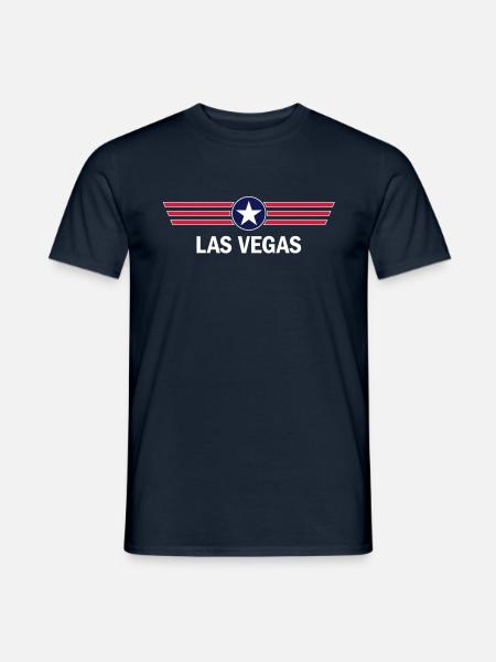 Las Vegas - Mænd T-shirt - marineblå