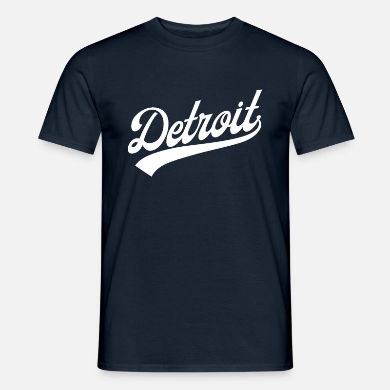 Detroit - Männer T-Shirt - Navy