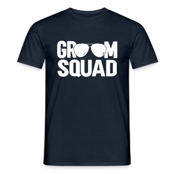 Groom Squad - Männer T-Shirt - Navy - Vorne - AI Model Male 178 light (178cm)