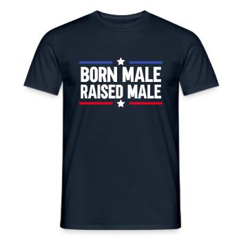 Homme né mâle élevé - T-shirt homme - marine - Devant - AI Model Male 178 light (178cm)