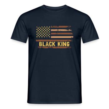 Black King - Men's T-Shirt - navy - Front - AI Model Male 178 light (178cm)