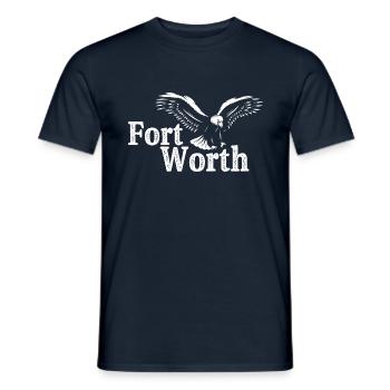 Fort Worth - Männer T-Shirt - Navy - Vorne - AI Model Male 178 light (178cm)