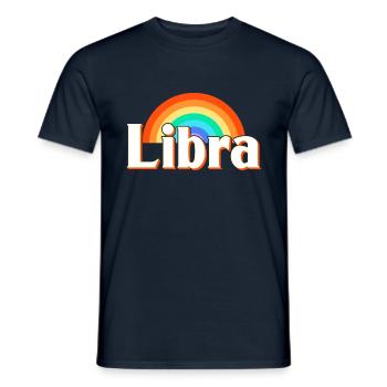 Zodiac sign Libra - Men's T-Shirt - navy - Front - AI Model Male 178 light (178cm)