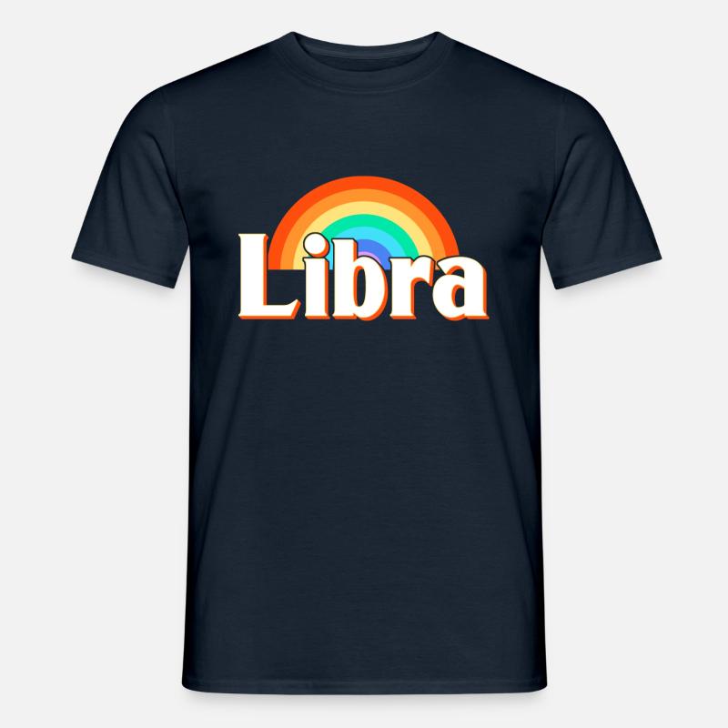 Sternzeichen Waage - Männer T-Shirt - Navy
