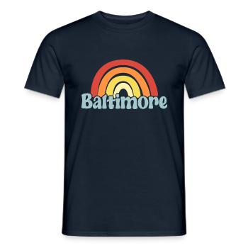 Baltimore - Men's T-Shirt - navy - Front - AI Model Male 178 light (178cm)