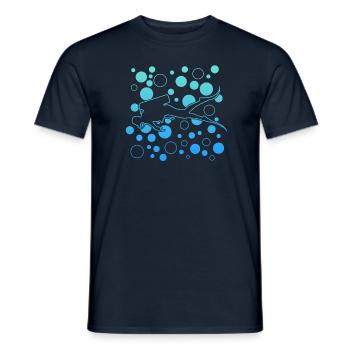 diving scuba diver - Männer T-Shirt - Navy - Vorne - AI Model Male 178 light (178cm)