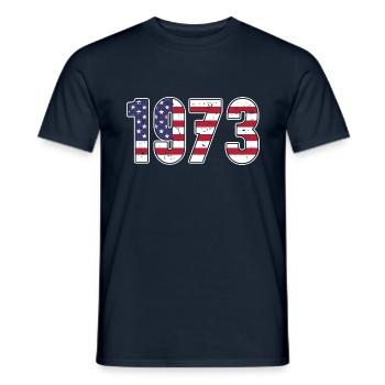 1973 Pro Roe - T-shirt homme - marine - Devant - AI Model Male 178 light (178cm)