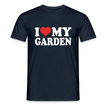 Ich Liebe Meinen Garten - Männer T-Shirt - Navy - Vorne - AI Model Male 178 light (178cm)