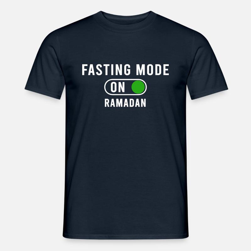 Fasting mode on Ramadan - Men's T-Shirt - navy