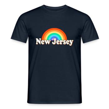 New Jersey - Männer T-Shirt - Navy - Vorne - AI Model Male 178 light (178cm)