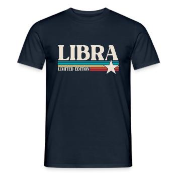 Zodiac sign Libra - Men's T-Shirt - navy - Front - AI Model Male 178 light (178cm)