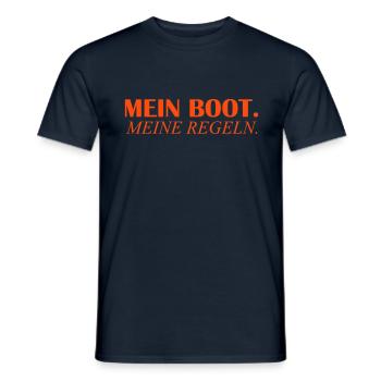 mein boot meine regeln - Männer T-Shirt - Navy - Vorne - AI Model Male 178 light (178cm)