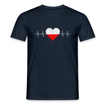 Indonesien Indonesia Bali Jakarta Heartbeat - Männer T-Shirt - Navy - Vorne - AI Model Male 178 light (178cm)