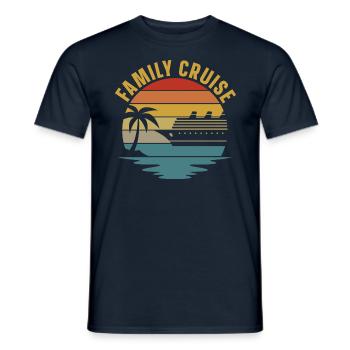 Family Cruise - Men's T-Shirt - navy - Front - AI Model Male 178 light (178cm)