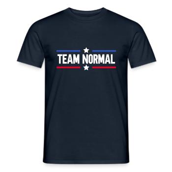 Team Normal - Men's T-Shirt - navy - Front - AI Model Male 178 light (178cm)