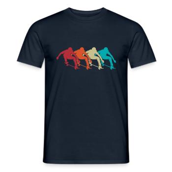 Skater Skateboard - T-shirt homme - marine - Devant - AI Model Male 178 light (178cm)
