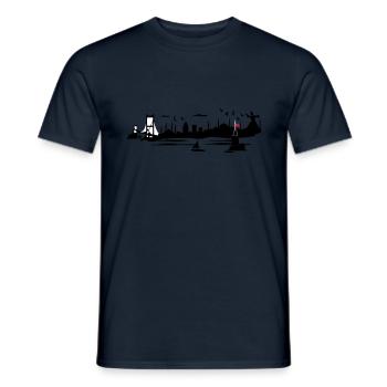 silhouette istanbul - T-shirt homme - marine - Devant - AI Model Male 178 light (178cm)