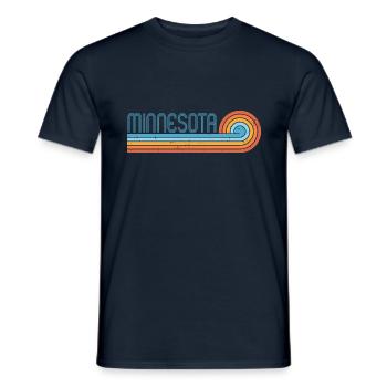 Minnesota - Männer T-Shirt - Navy - Vorne - AI Model Male 178 light (178cm)