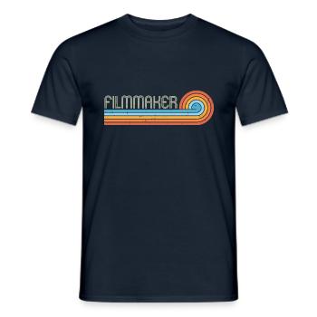 Filmemacher - Männer T-Shirt - Navy - Vorne - AI Model Male 178 light (178cm)