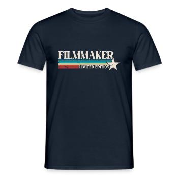 Filmemacher - Männer T-Shirt - Navy - Vorne - AI Model Male 178 light (178cm)