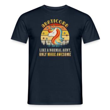 Aunt like normal aunt only awesome aunt more - Men's T-Shirt - navy - Front - AI Model Male 178 light (178cm)