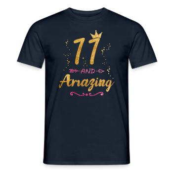 11th Birthday Gift for Girl 11 and Amazing Eleven - Männer T-Shirt - Navy - Vorne - AI Model Male 178 light (178cm)