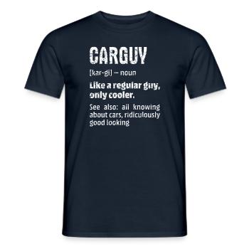 Funny Car Guy Gift Car Guy Définition Car Racing M - T-shirt homme - marine - Devant - AI Model Male 178 light (178cm)