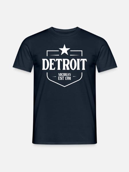 Detroit - Men's T-Shirt - navy