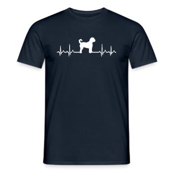 Drôle de chien Doodle Mom - Goldendoodle Cadeau - T-shirt homme - marine - Devant - AI Model Male 178 light (178cm)
