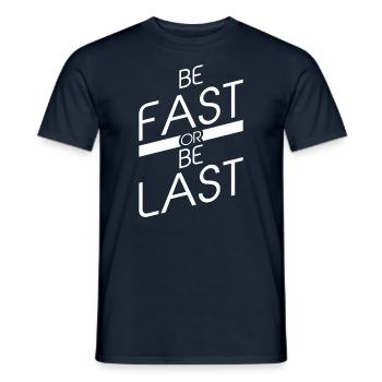 Be Fast Or Be Last Piscine Eau Natation Natation - T-shirt homme - marine - Devant - AI Model Male 178 light (178cm)