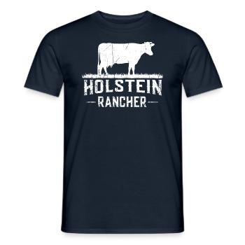 Holstein Rancher Holstein Kuh - Männer T-Shirt - Navy - Vorne - AI Model Male 178 light (178cm)
