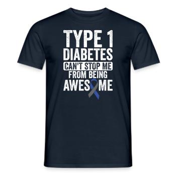 T1d Fantastisch Kann Nicht Aufhören - Bewusstsein - Männer T-Shirt - Navy - Vorne - AI Model Male 178 light (178cm)