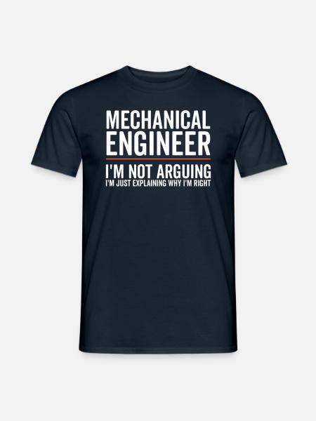 Just Explaining - Mechanical Engineer - Men's T-Shirt - navy