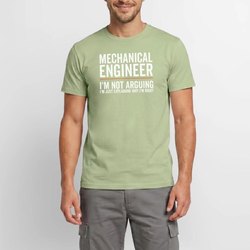 Just Explaining - Mechanical Engineer Men's T-Shirt