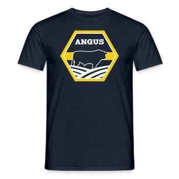 Éleveur de bovins - Angus Cow - T-shirt homme - marine - Devant - AI Model Male 178 light (178cm)