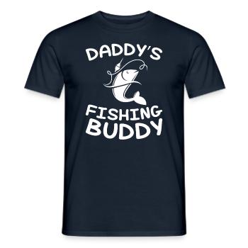 Daddy's Fishing Buddy - Kinderfischer - Männer T-Shirt - Navy - Vorne - AI Model Male 178 light (178cm)