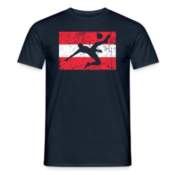 Autriche Drapeau autrichien - Football - T-shirt homme - marine - Devant - AI Model Male 178 light (178cm)