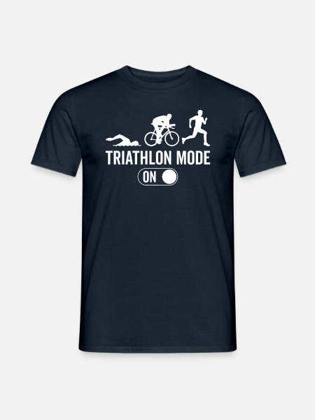 Triathlon-Modus Auf - Triathlon Triathlon - Männer T-Shirt - Navy