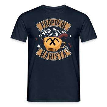 Propofol Barista - Laryngoscope Anesthésie Anesthésie - T-shirt homme - marine - Devant - AI Model Male 178 light (178cm)