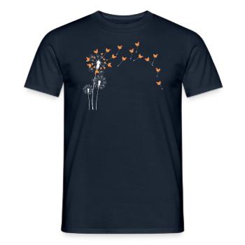 Fleur d’animal - Poulet de pissenlit - T-shirt homme - marine - Devant - AI Model Male 178 light (178cm)