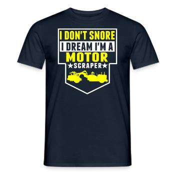 Ich Schnarche Nicht, Träume, Ich Bin Motor Scraper - Männer T-Shirt - Navy - Vorne - AI Model Male 178 light (178cm)