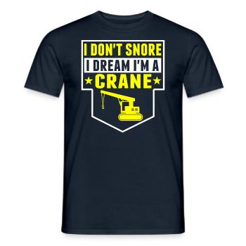 Ich Schnarche Nicht, Ich Bin Crane - Männer T-Shirt - Navy - Vorne - AI Model Male 178 light (178cm)