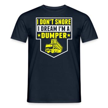 Ich Schnarche Nicht, Träume, Ich Bin Dumper - Männer T-Shirt - Navy - Vorne - AI Model Male 178 light (178cm)