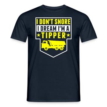 Ich Schnarche Nicht, Träume, Ich Bin Tipper - Männer T-Shirt - Navy - Vorne - AI Model Male 178 light (178cm)