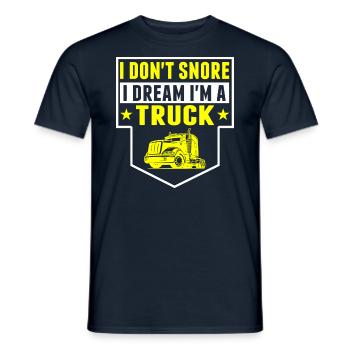 Ich Schnarche Nicht, Ich Bin Truck - Männer T-Shirt - Navy - Vorne - AI Model Male 178 light (178cm)