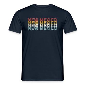 US 70s Retro State Vintage Nouveau-Mexique - T-shirt homme - marine - Devant - AI Model Male 178 light (178cm)