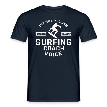 Ich Schreie Nicht - Surfentrainer - Männer T-Shirt - Navy - Vorne - AI Model Male 178 light (178cm)