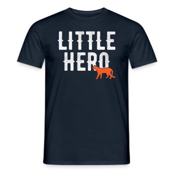 Petit héros - Mignon animal guépard - T-shirt homme - marine - Devant - AI Model Male 178 light (178cm)